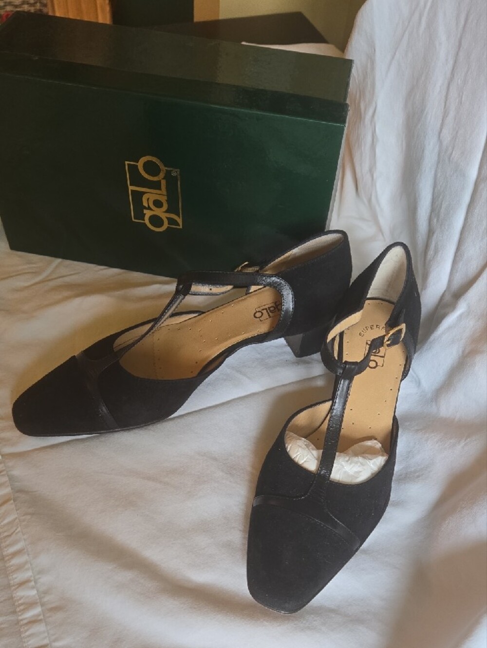 Galo Italian Black Suede Heels - Women's Dress Pumps